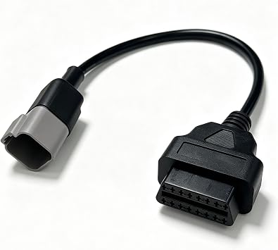 OBD Diagnostic Adapter Cable 6 Pin to OBD2 16 Pin for BRP CAN AM Moto