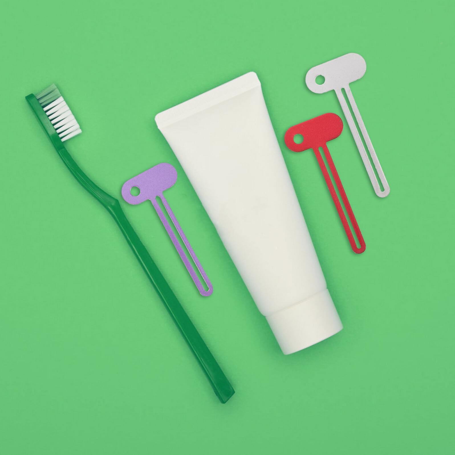 Tubenquetscher Metall und Zahnpasta Handcreme