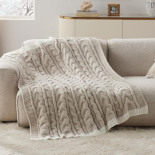 Bedsurecableknitthrowblanketforcouchbedchenillechunkyknitthrowblanketforwinterandallseasonssoftcozyandwarmbeige50x60inches  Urban Country Home Decor Bedsure cable knit throw blanket for couch bed chenille chunky knit throw blanket for winter and all seasons soft cozy and warm beige 50×60 inches  urban country home decor