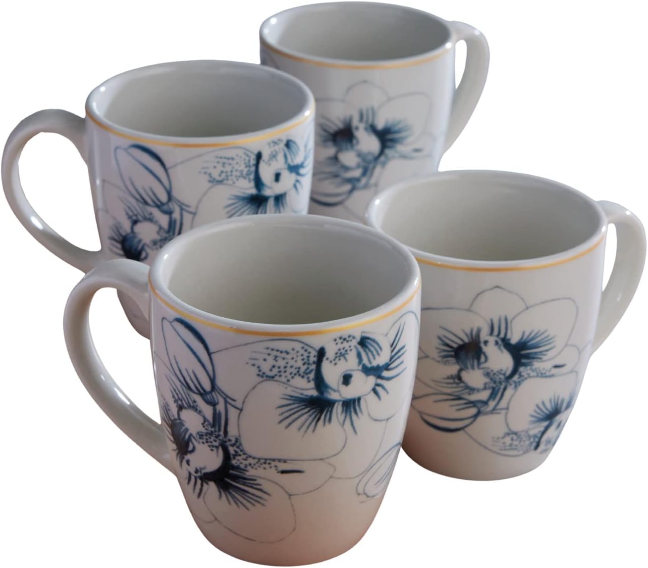Corona Mugs set of 4 Perfect for Coffee and Tea Lovers