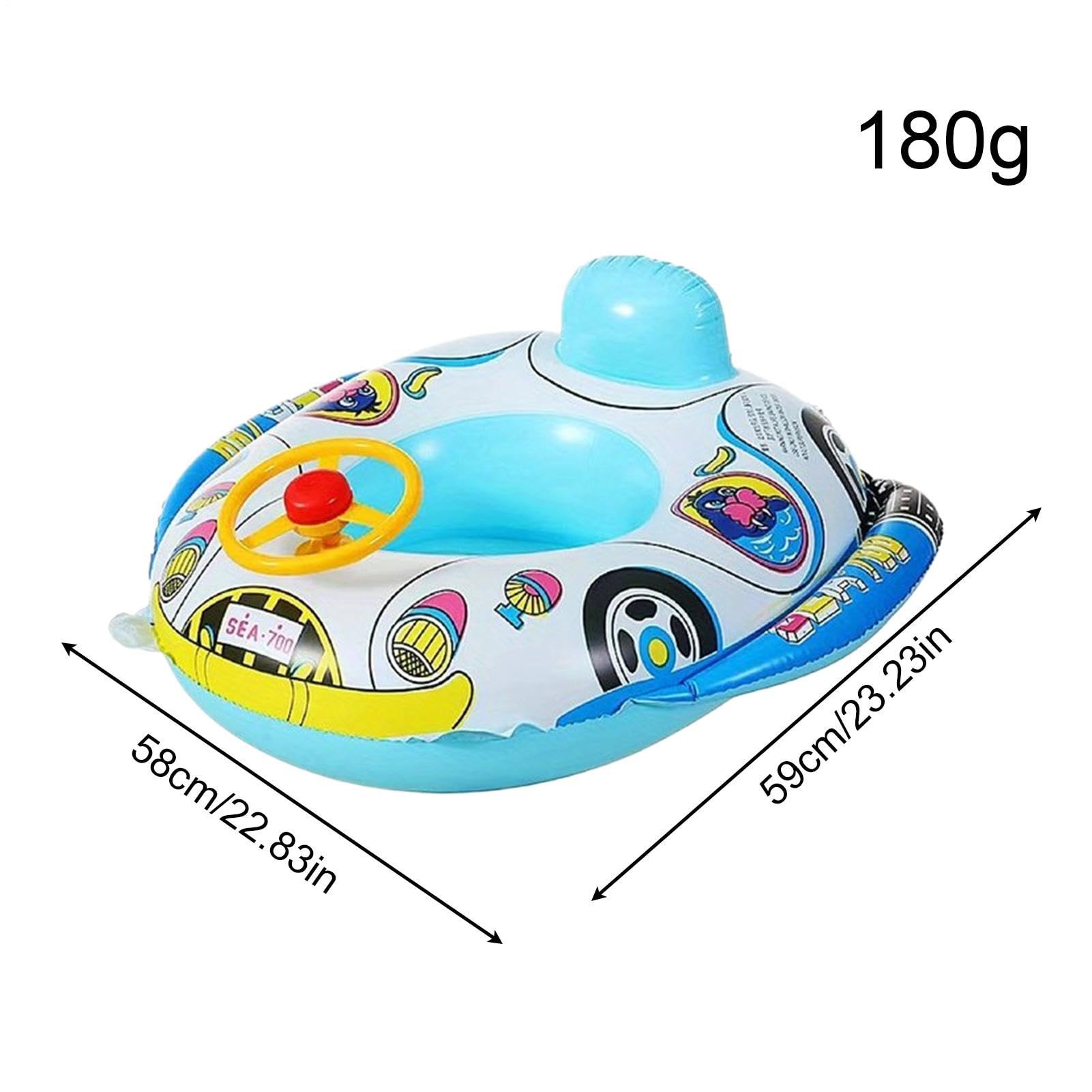 Galleggianti per Bambini,Cerchio Gonfiabile in PVC Impermeabile con Volante - Sedile da Nuoto,per Giardino, Spiaggia, Doccia, Bagno, Attività Acquatiche e Feste per Bambini e Bambine