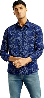 Levi's Men's Slim Fit Shirt (0066P-0006_Blue Price In India