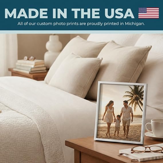 Photo Prints - Luster (Semi-Gloss) - 8x10 - Standard Size - Upload Your Own Photos - Personalized Picture Prints - Custom Printed Photos for Home Decor - Made in the USA - Custom Prints for Picture Frames and Wall Art