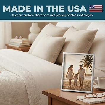 Photo Prints - Luster (Semi-Gloss) - 8x10 - Standard Size - Upload Your Own Photos - Personalized Picture Prints - Custom Printed Photos for Home Decor - Made in the USA - Custom Prints for Picture Frames and Wall Art