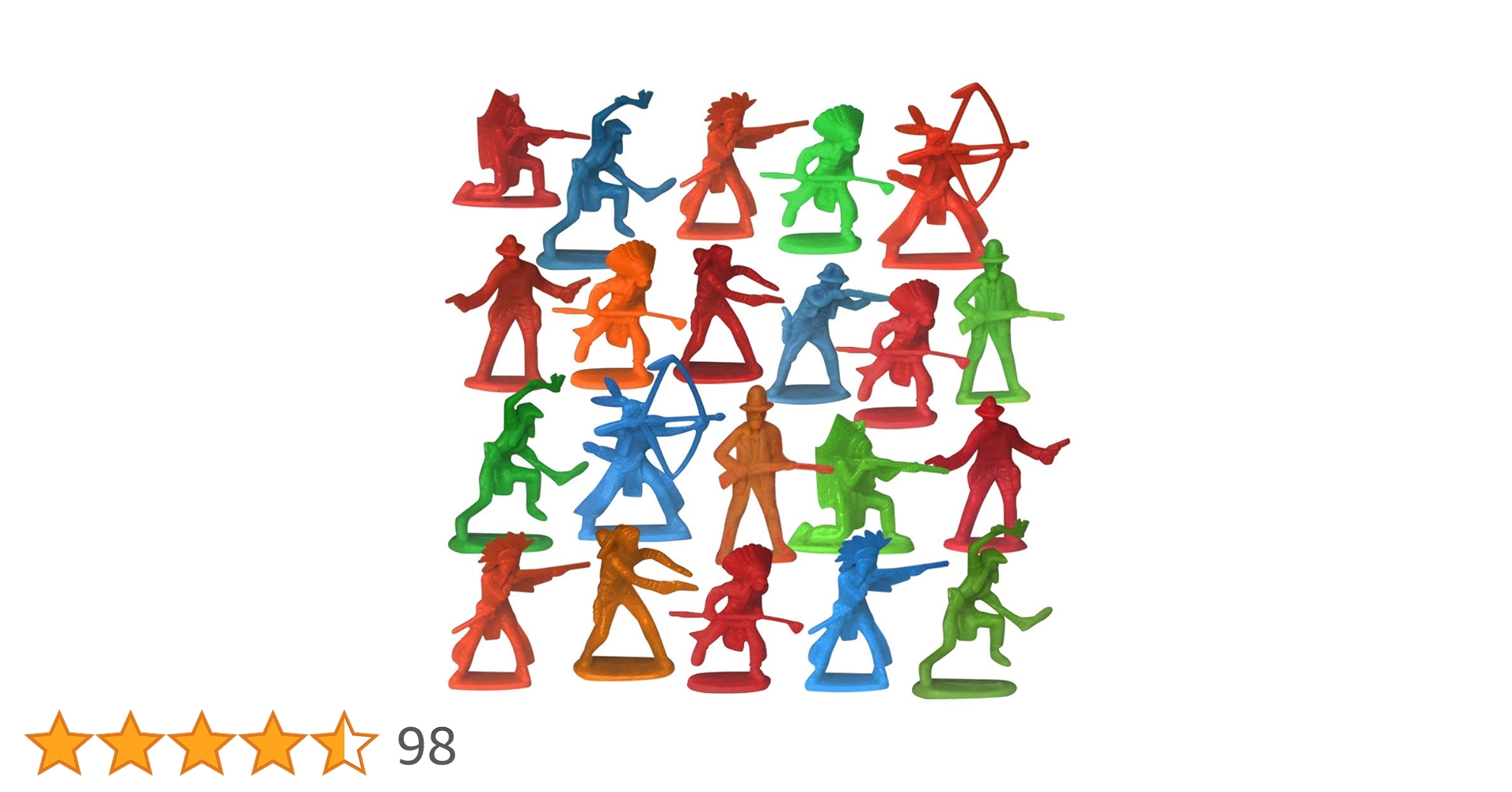 昭和レトロ　ソフビ人形　カウボーイ＆インディアン Amazon.co.jp: ArtCreativity カウボーイ&インディアン