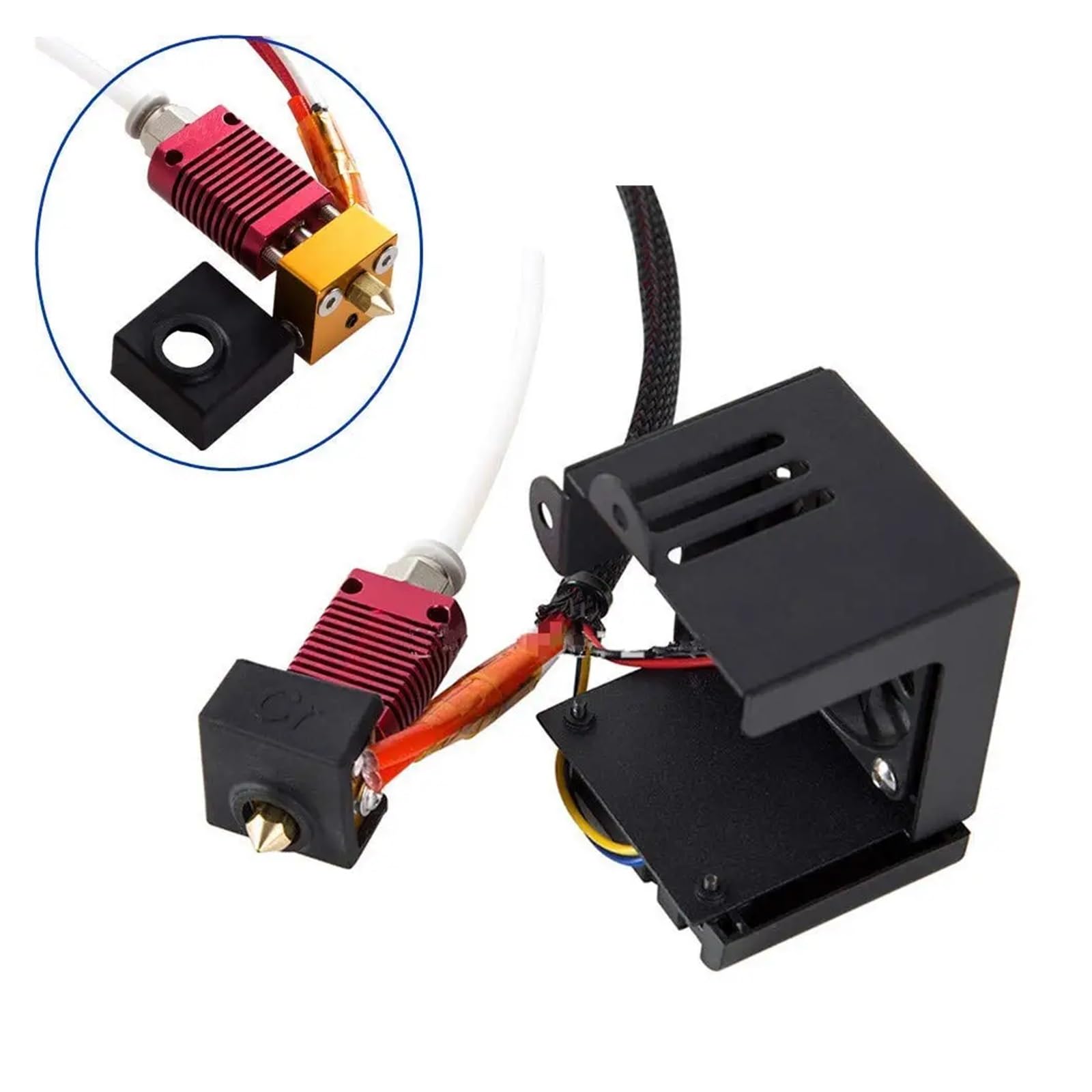 Drukarka 3D Ender 3 Hotend Ender 3 Pro Hotend 24 V 40 W W pełni zmontowany zestaw ekstrudera Akcesoria z silikonową osłoną