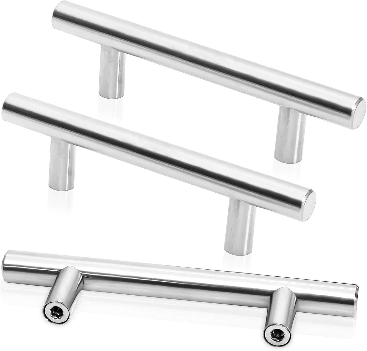 30 Pack 2 Inch Brushed Nickel Drawer Knobs Cabinet Knobs, Stainless Steel Kitchen Cabinet Pulls Cabinet Handles Dresser Knobs for Kitchen Cabinet Drawer Dresser Cupboard, Single Hole