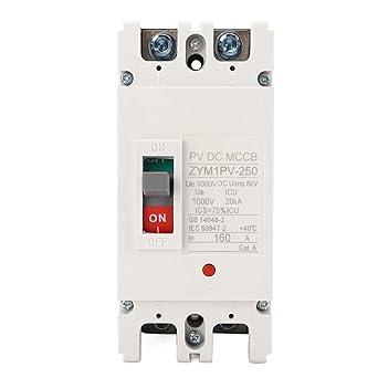 DC Circuit Breaker Miniature 2P 160A 20KA Short Circuit Protection Switch 1000V