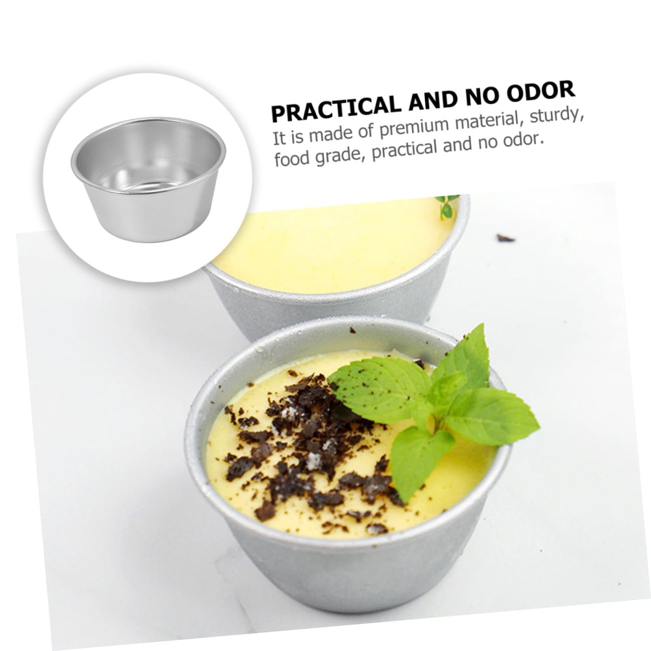 HEMOTON 24piezas Molde De Pudding Antiadherente Para Hornear Tartas y Muffins Resistente Altas Temperaturas Multiuso y Fácil Desmoldeo Para Postres y Gelatinas