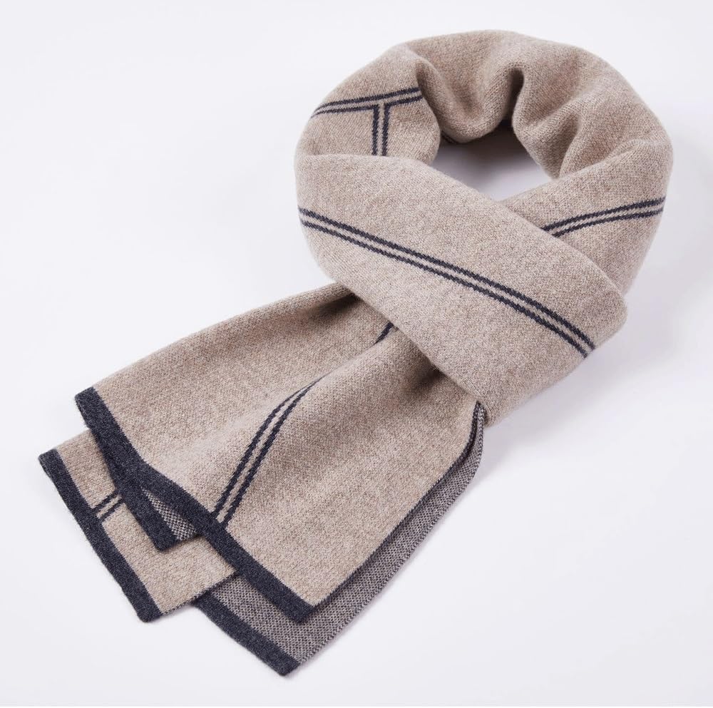 Men's scarf, versatile for autumn and winter, warm and neck
