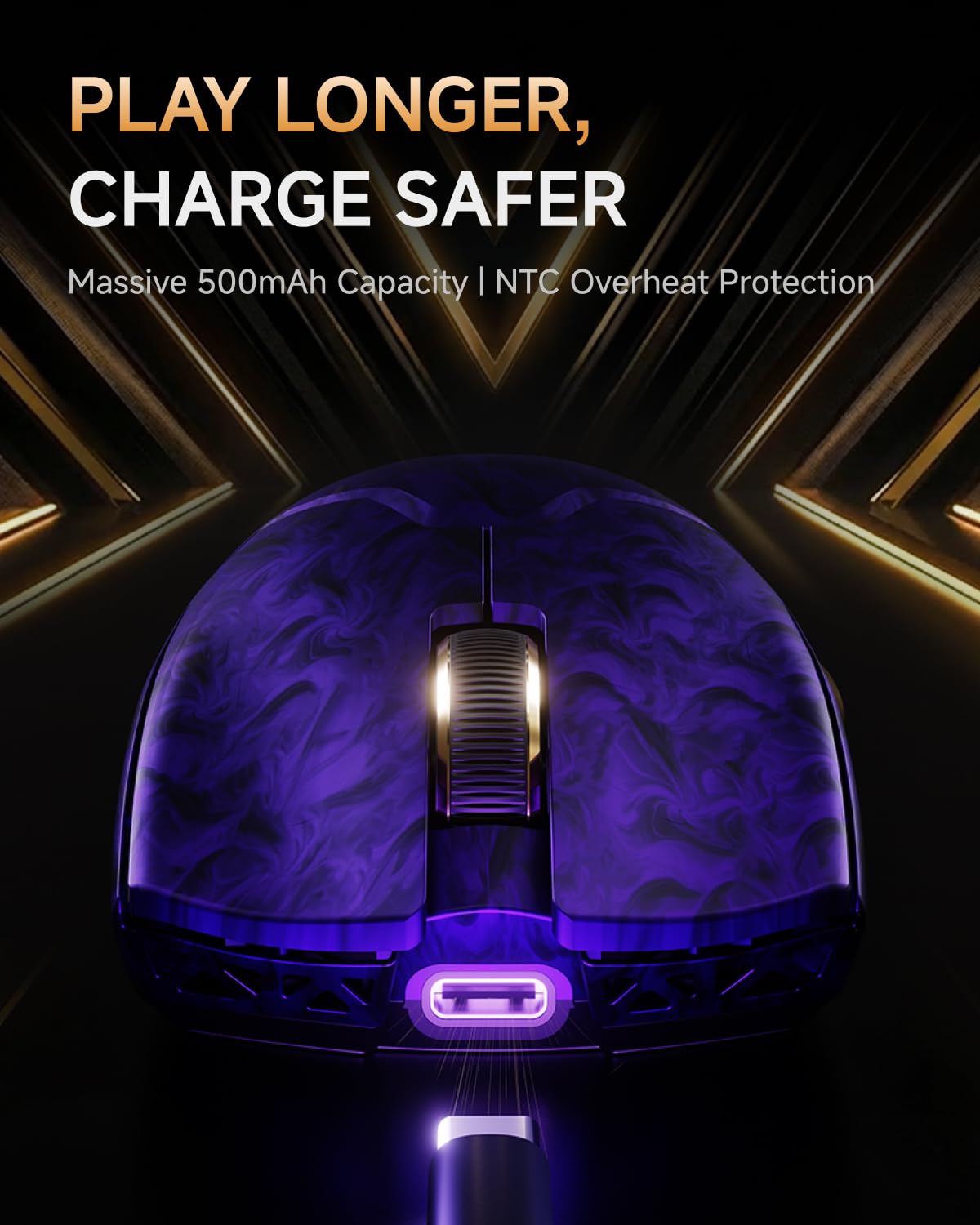 Amazon.com: EWEADN Z7 Carbon Fiber Shell Wireless Gaming Mouse