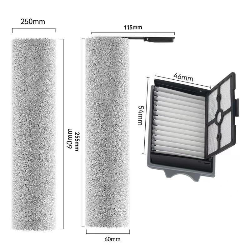 zhangzhe for Floor One S6/S7 Stretch Ultra Staubsauger-Rollenbürste HEPA-Filter(5PCS)