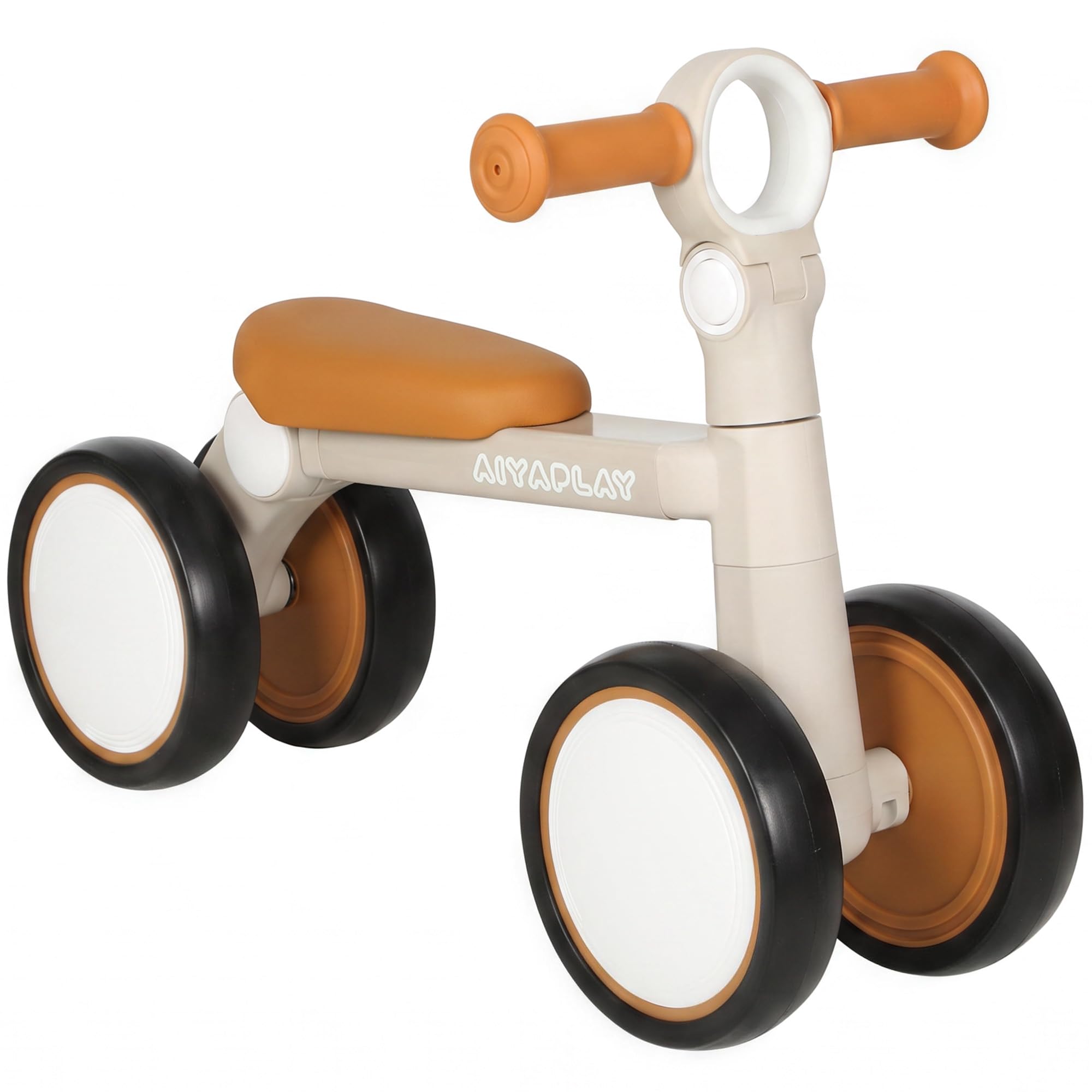 AIYAPLAY Balance Bike Lightweight 1.9 kg Aluminium Frame Cream White