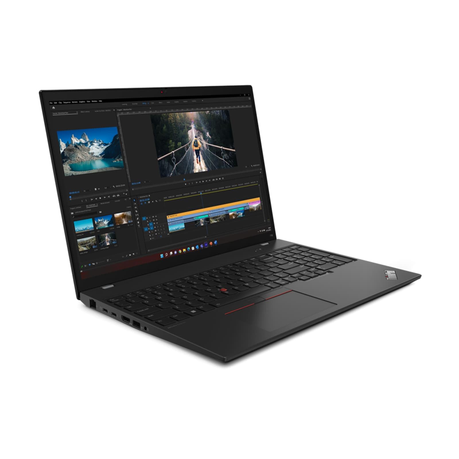 Lenovo ThinkPad T16 Gen 2 Intel Laptop (2023) | 16" 1920x1200 FHD+ | Core i5-1335U - Disco rigido SSD da 256 GB - 16 GB di RAM | 10 core @ 4,6 GHz Win 10 Pro Nero