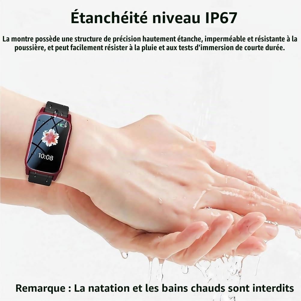 Alarme Anti-Chute pour Personnes âgées, Traceur GPS pour Personnes âgées Atteintes De Démence, Détection De Chute Et Appel d'urgence, Appel Vidéo HD 4g, étanchéité Ip67, Multilingue Black