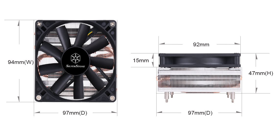 Amazon | SilvetStone ArgonシリーズCPUクーラー(Intel Socket LGA1150  