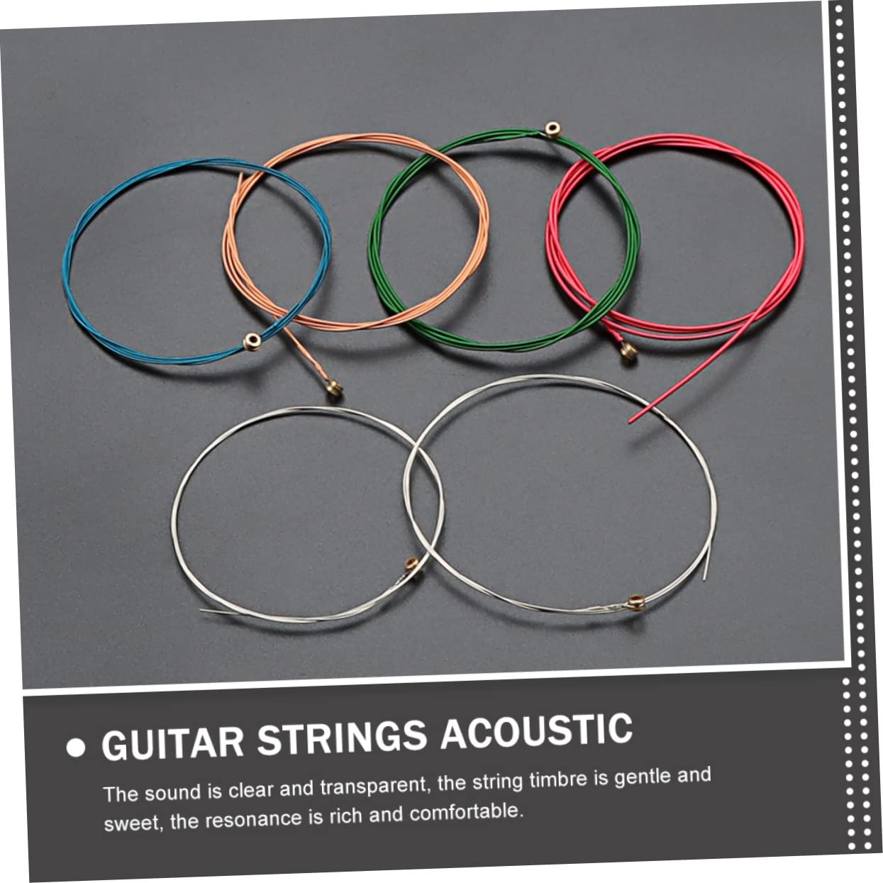 TOYANDONA 24piezas Cuerdas De Guitarra Folclórica De Repuesto De Fácil De Instalar Sonido y Cómodo Para Músicos y Aficionados