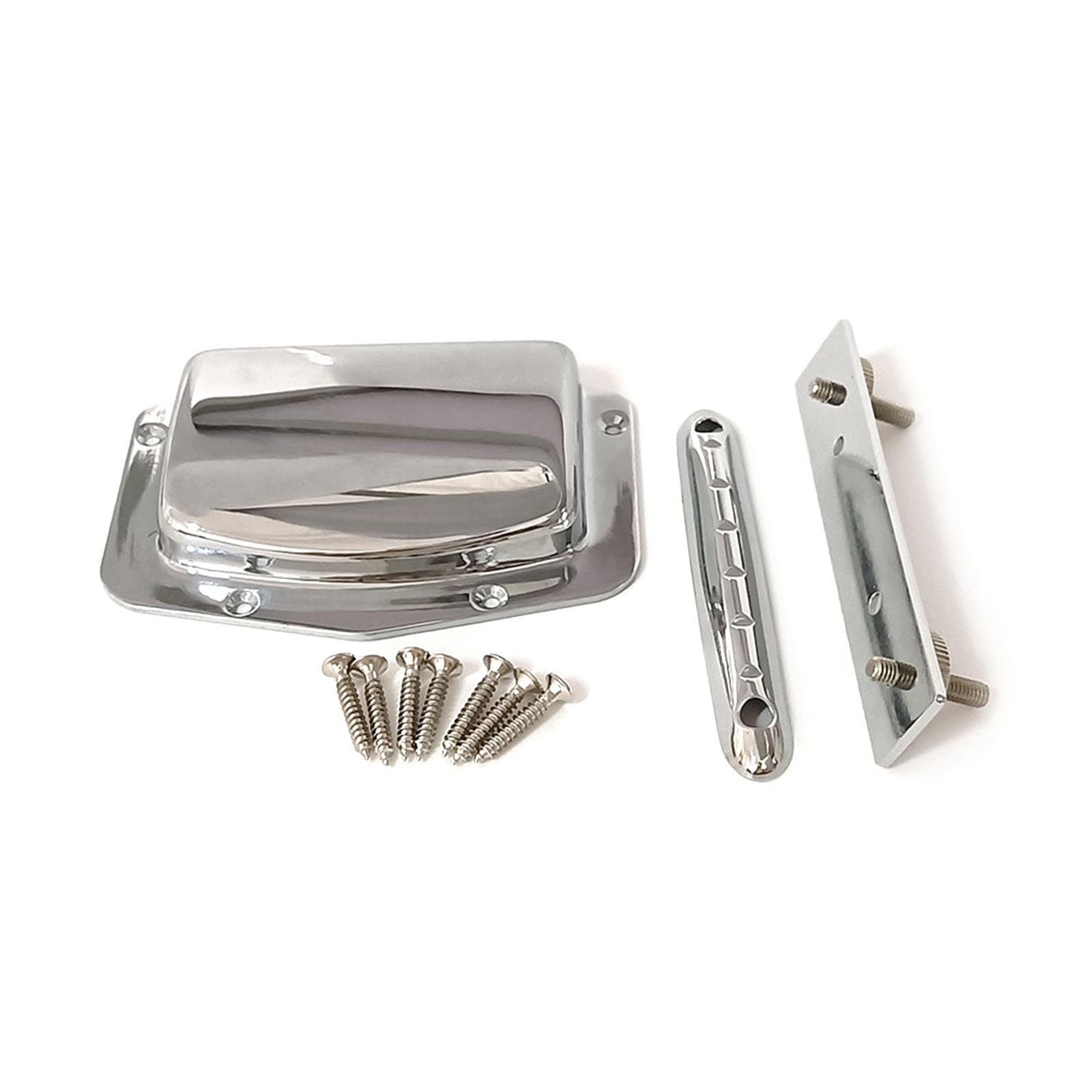 COPLKY Electric Guitar Guitar Bridge Tailpiece with Bridge Alloy Fixed Bridge Tailpiece Guitar Accessories Durbale