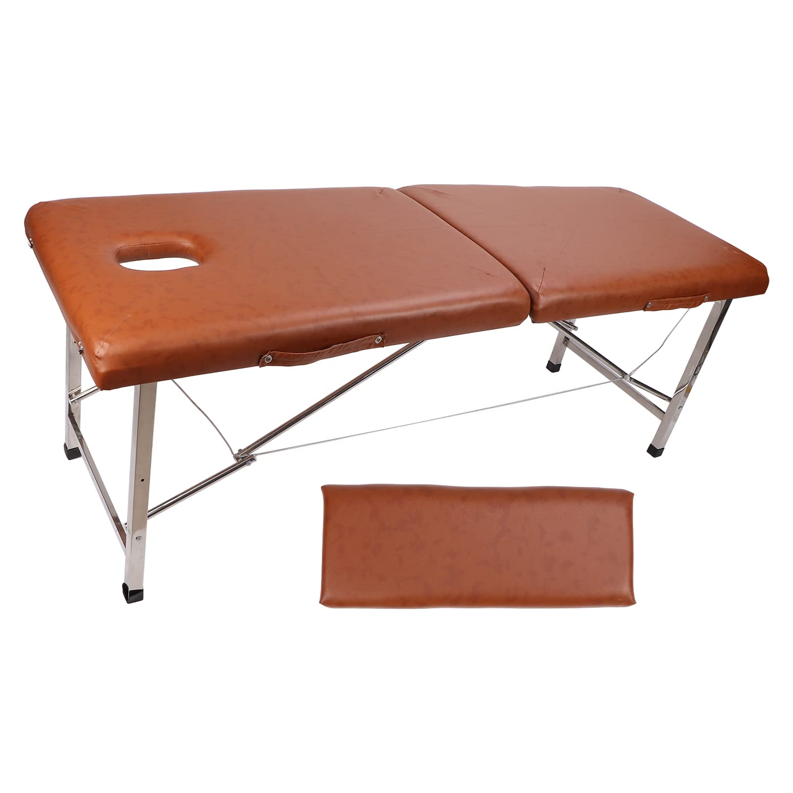 Tavolo Pieghevole Acciaio Inox Letto Spa Marrone Chiaro