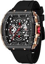 Reloj de pulsera de moda deportiva para hombre Mini Focus (cronógrafo/resistente al agua/luminoso/calendario) con correa de silicona y quartz para hombres