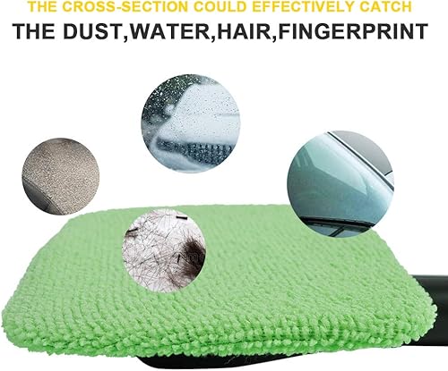 Miniatura 3 de Bonetes de herramientas de limpieza para parabrisas de automóvil, paquete de 6, almohadillas de repuesto de paños de limpieza de parabrisas de 5