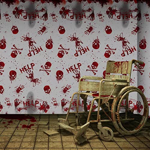 Jectivs JT22012 3Pcs Halloween Bloody Handprint Tablecloth Decorations thumb #6