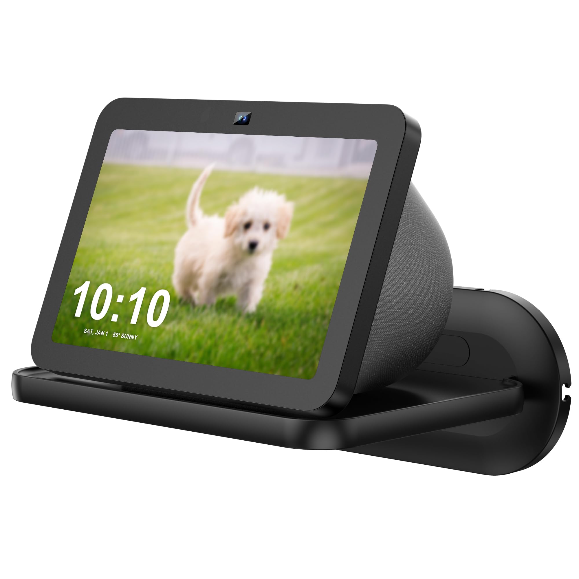 PlusAcc Wall Mount for Show 8 - Space-Saving Wall Stand Shelf Bracket Compatible with Google Nest Hub Max and Show 8 (3rd & 2nd & 1st Gen), Built-in