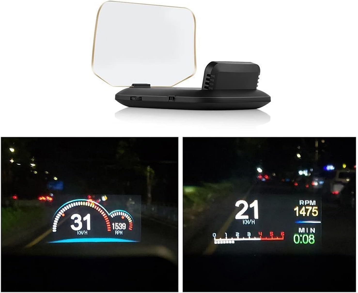 OBD2+GPS Dual Mode OBD2 Head Up Display GPS HUD Digital MPH
