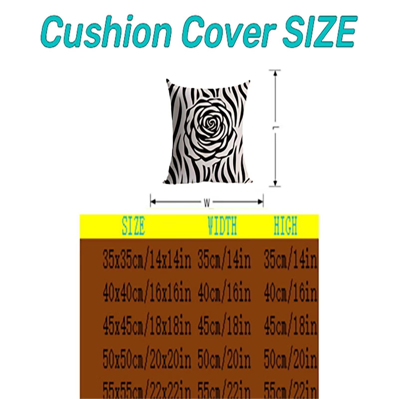 Kopfkissenbezug Black and White Outdoor 60x60cm Kissenbezug THDZ-2239