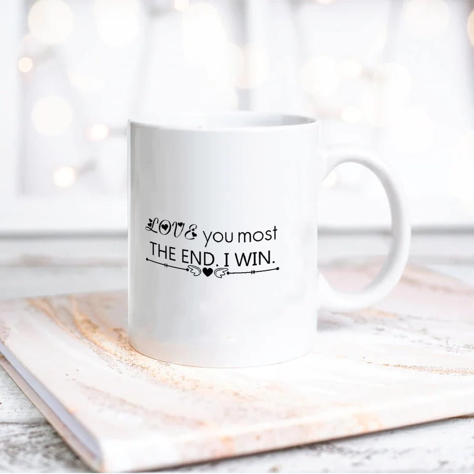 Tasse à Café Humoristique En Céramique Noire Avec Inscription « I