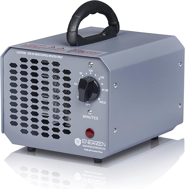 Enerzen Commercial Ozone Generator Industrial O3 Air Purifier Deodorizer Sterilizer O-888 Gray Uk