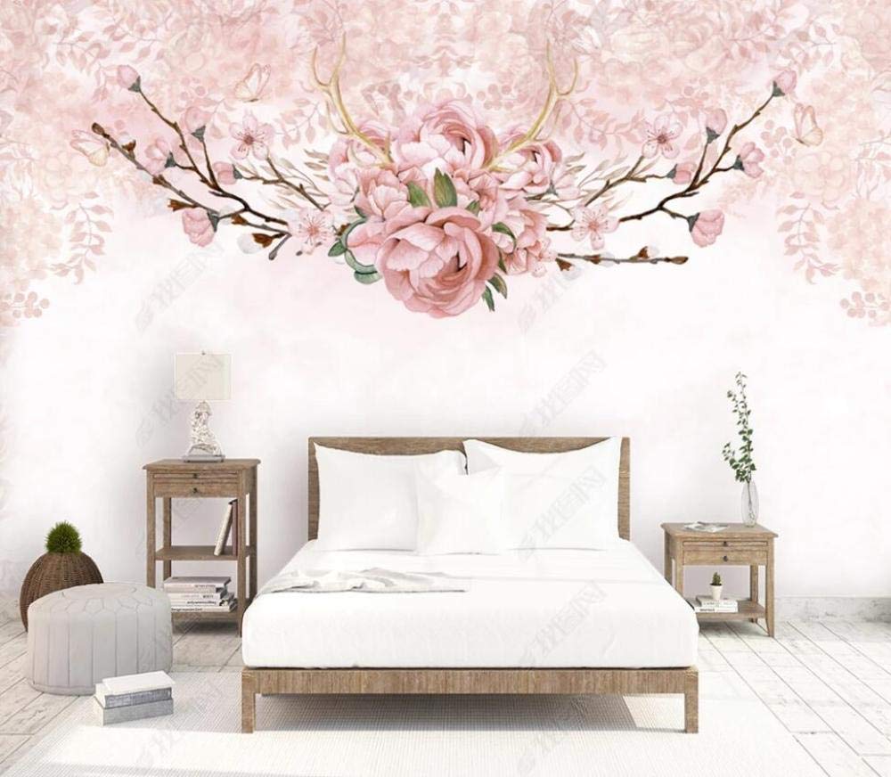 Rosa Rose Vliestapete - Romantische Fototapete 350x256cm Für Wohn- & Schlafzimmer