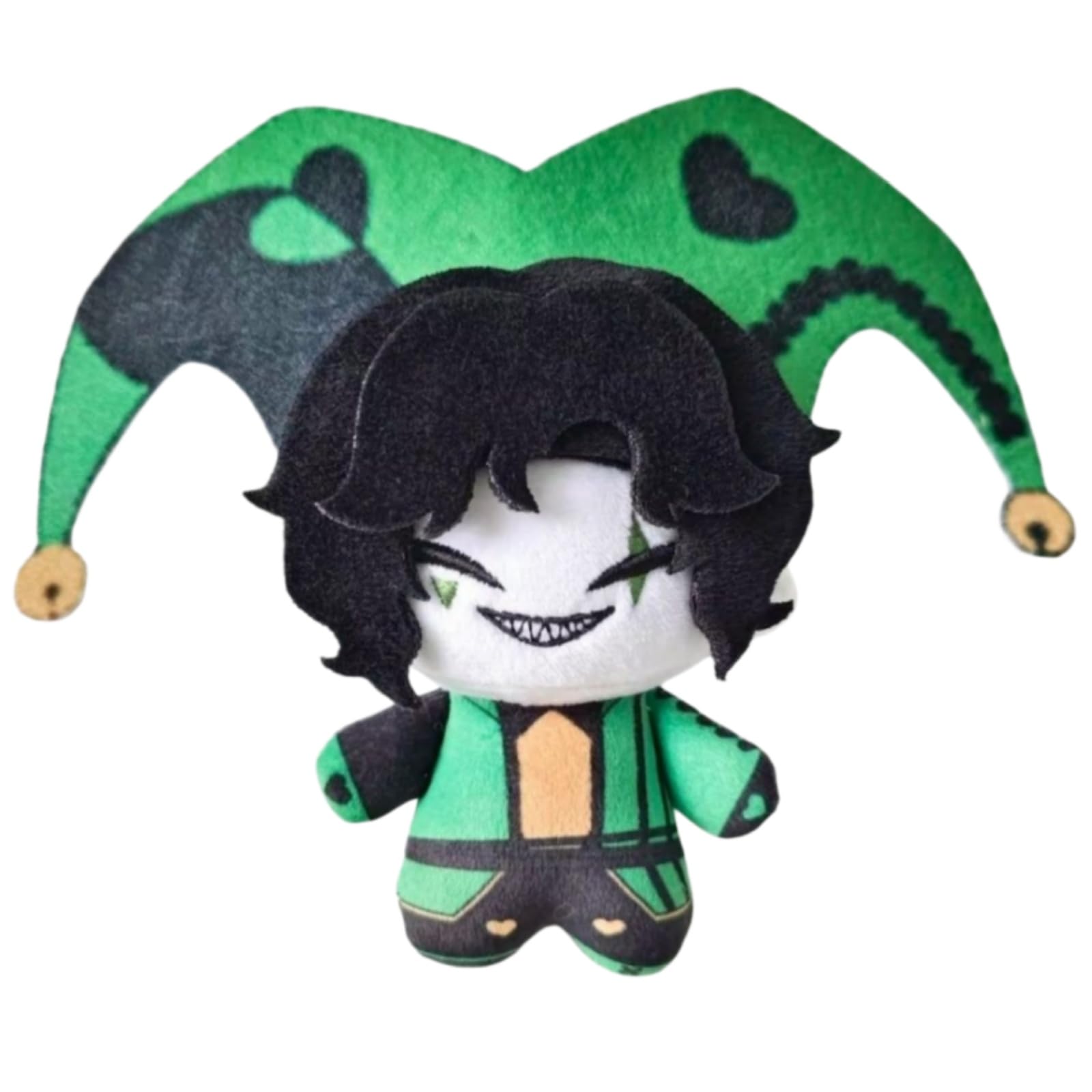 The Freak Circus Plush Toy Freak Circus Pierrot Plush Cartoon Character Doll Soft Plushies Pillow Stuffed Figure for Game Fans (Harlequin- 10 cm)