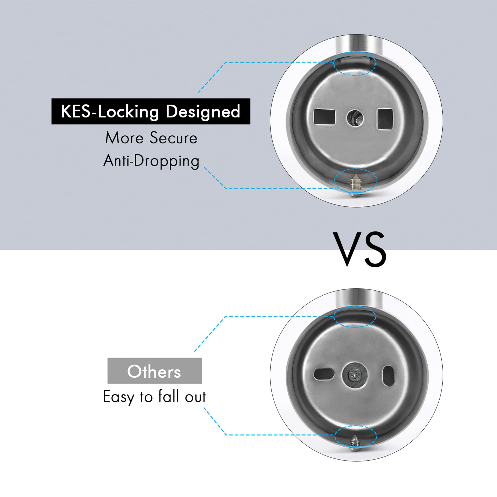 KES Ganchos para Pared Perchas Toalla Acero Inoxidable, Colgador Toalla para Baño y Cocina Cepillado 4 Pieza, A2164DG-2-P4