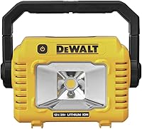 DEWALT DCL077B 12V/20V MAX Compact LED Work Light - 2000 Lumens, 360° Rotating Handle, Tripod Mountable, Cordless Bare Tool