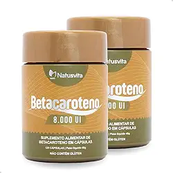 Kit 2und 240 cápsulas Betacaroteno 8.000 UI (8X + Concentrado)