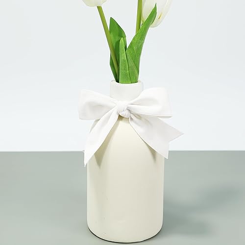 Miniatura 6 de Cinta de terciopelo blanco, cinta de tela hecha a mano de 1-12 pulgadas de ancho para decoración de árbol de Navidad, ramo de flores, decoración de