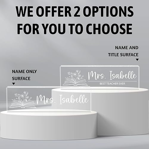 Miniatura 9 de Placa de nombre personalizada para escritorio, placa de nombre de escritorio personalizada, regalos personalizados de agradecimiento a los empleados