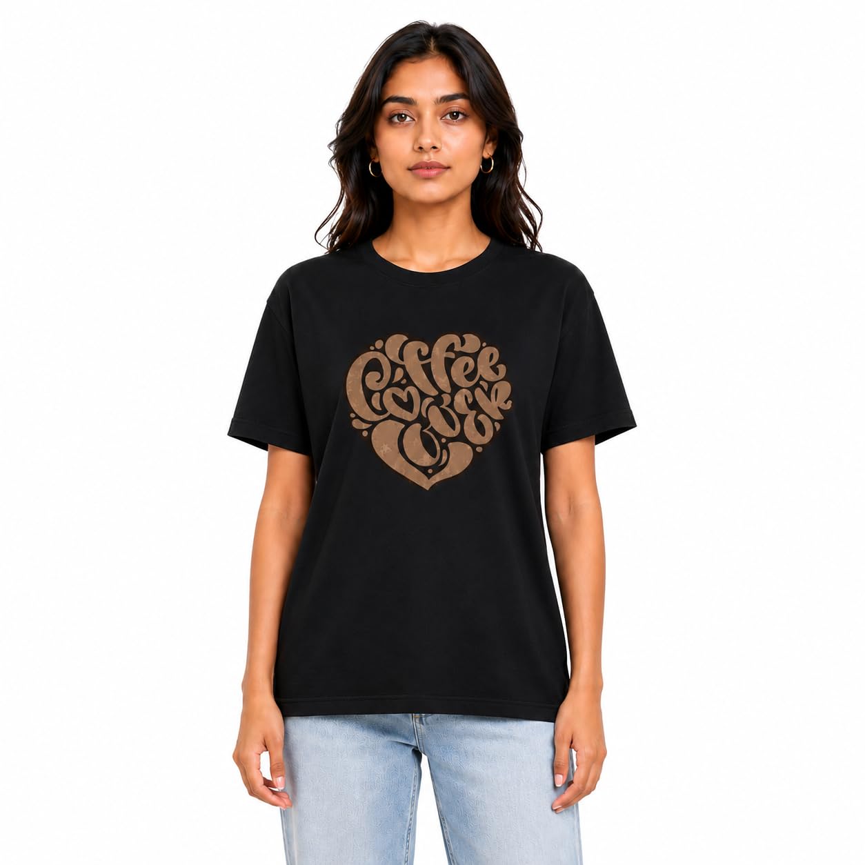 Women’s Boxy Fit Printed T-Shirt | Soft Cotton Casual Wear | Graphic Crew Neck Tee-image-23