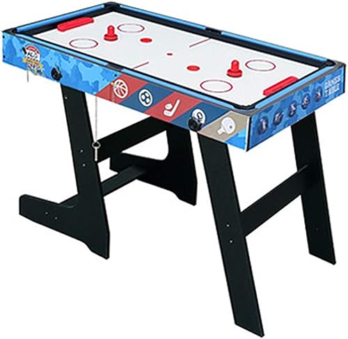 Miniatura 5 de Mesa de juego múltiple 5 en 1, 5 juegos con hockey, billar, tenis de mesa, futbolín y baloncesto