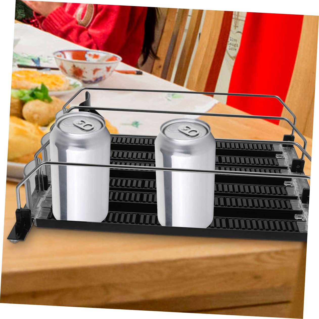 Distributeur Automatique de Boissons 3 Pièces Noir Abs Inox
