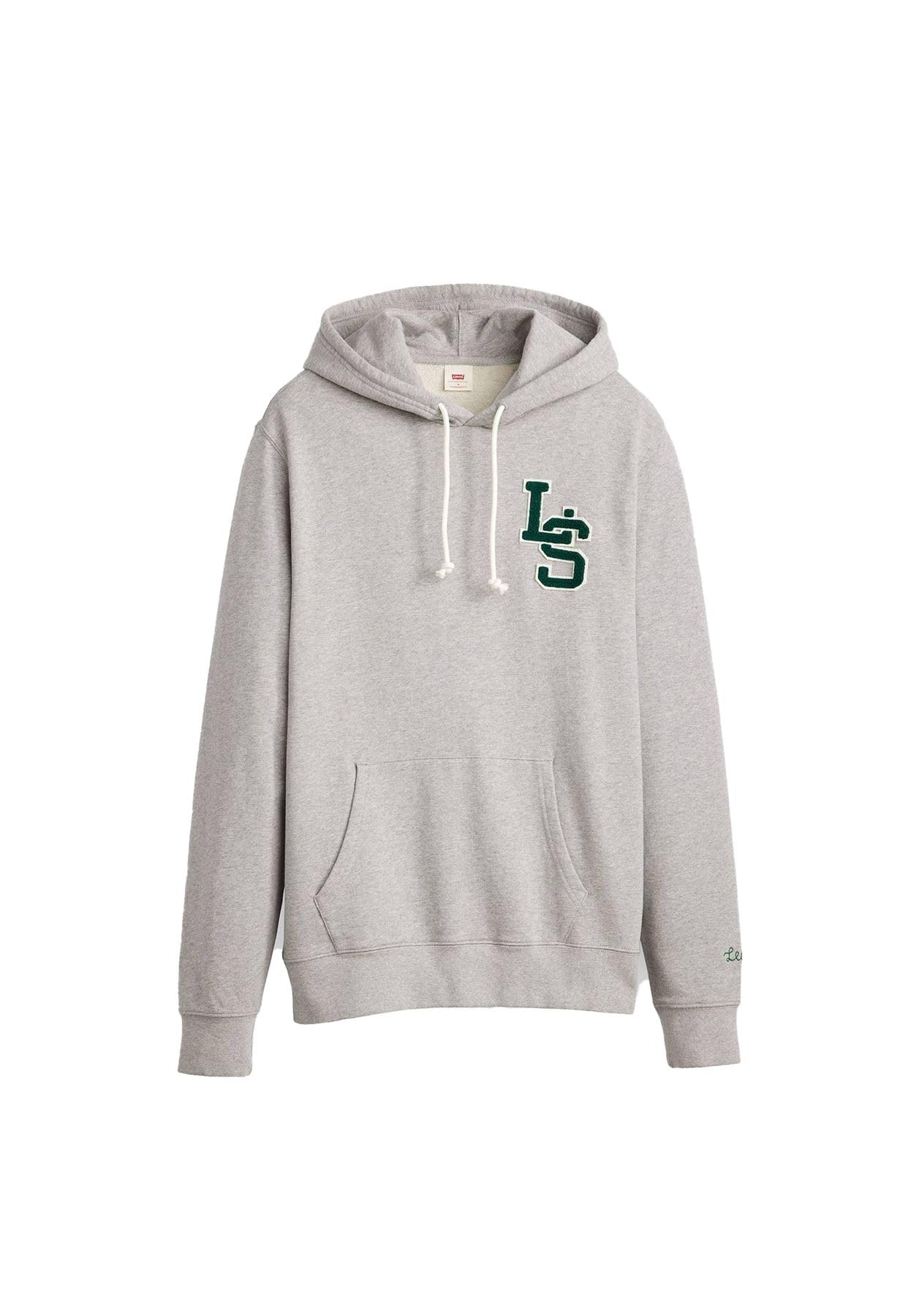 Levi's Męska standardowa bluza z kapturem, Ls Letterman Hoodie Mhg, S