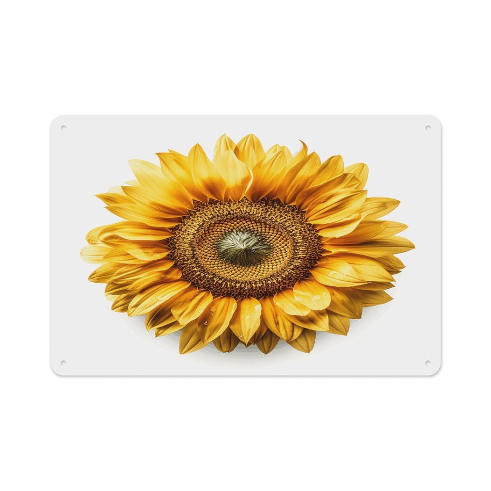Btcowzrv Style A Flower Metal Sign 7.9 X 11.8 Inch, Aluminum Sign Wall Art Decor Easy To Install, Decorative Plaque For Home Bar Kitchen Pub Shop Garage