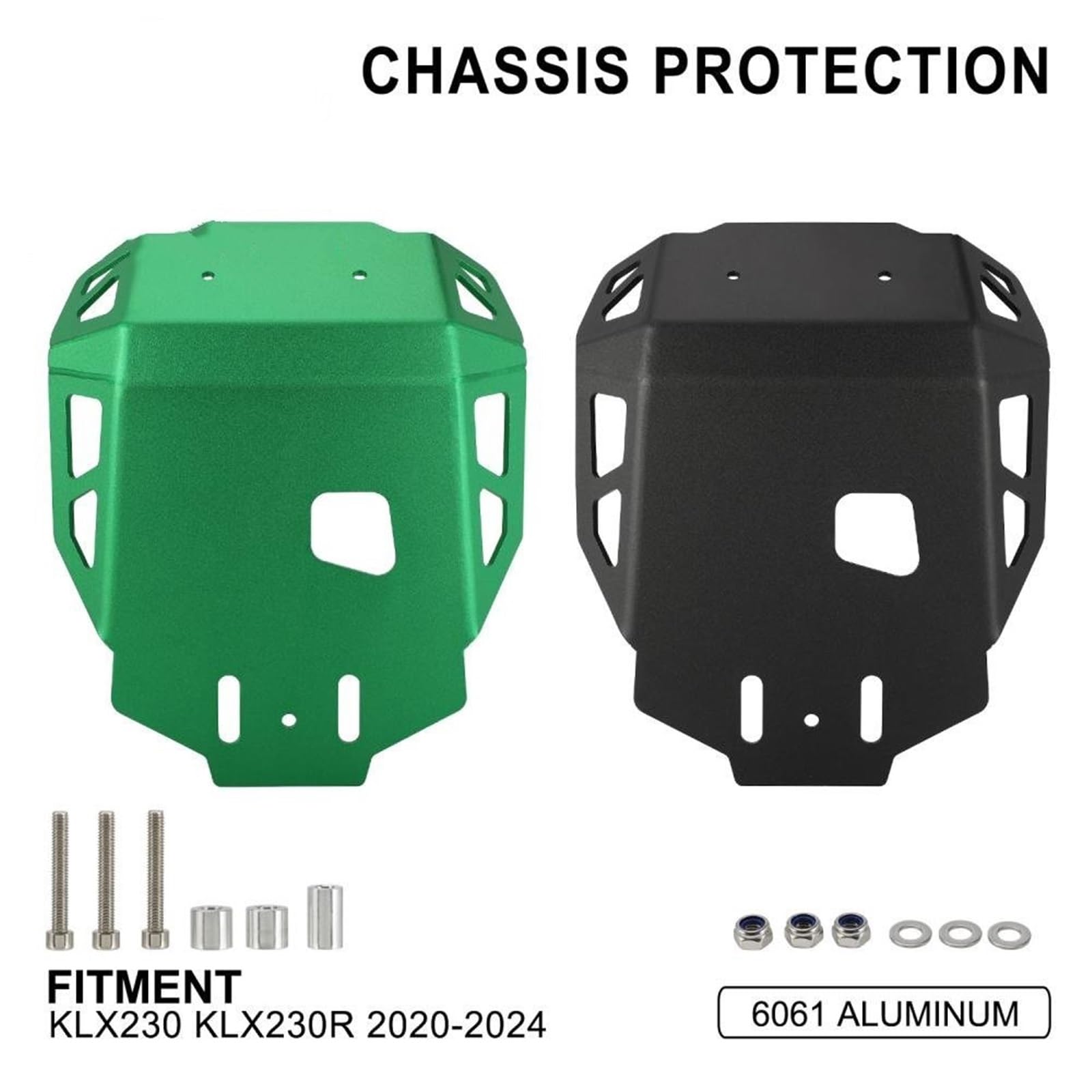 Per KLX230KLX230R 2020-2024 Parti di Dirt Pit Bike Accessori Per motocicli Telaio di base copertura motore Base del Motore(Green)