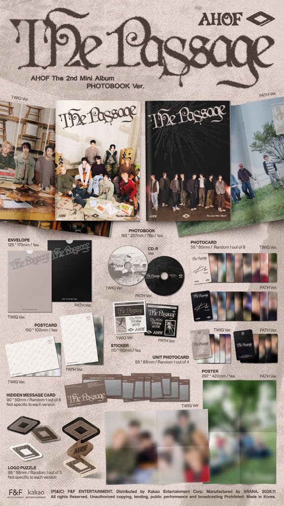 Ahof - 2nd Mini Album The Passage Photobook version CD (2 versions SET)