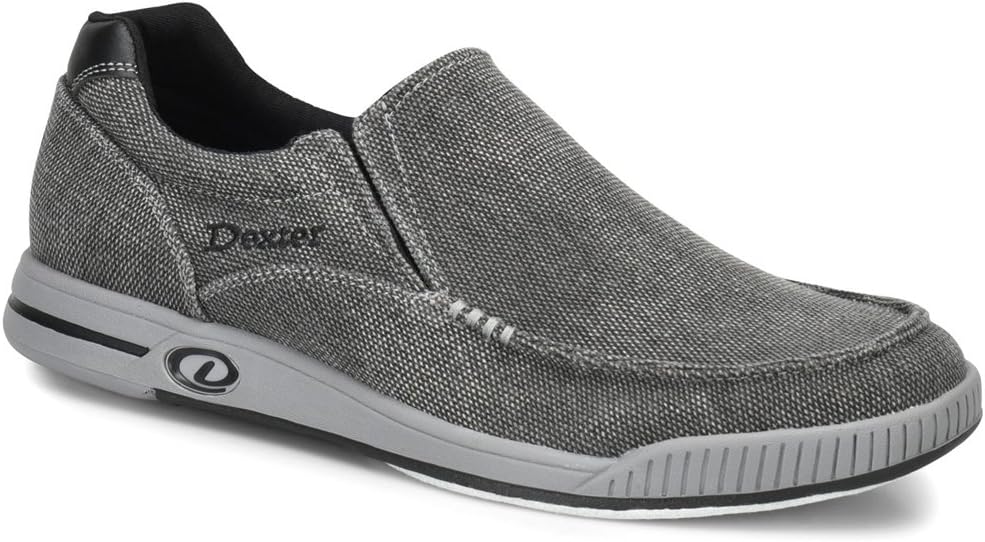 Men's Kam Charcoal Grey Bowling Shoes - Universal Slide Soles - Athletic Fit - Lightweight Design - Made for Both Left and Right Handed Bowlers