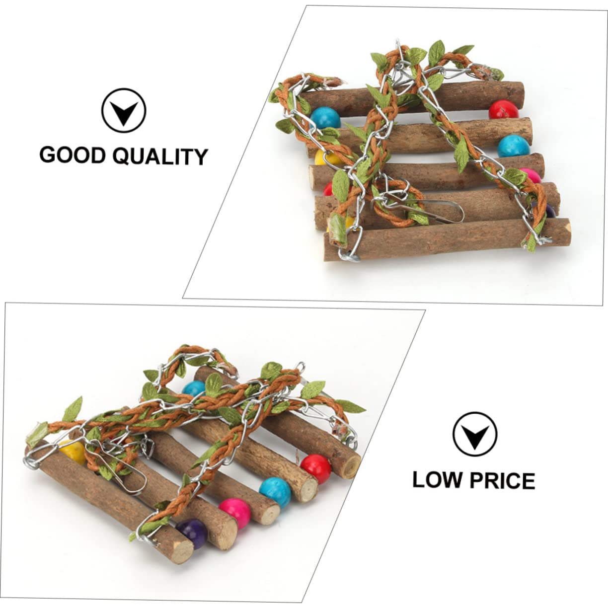BESPORTBLE 3pezzi Altalena Per Pappagalli Giocattolo Interattivo Per Uccelli Accessorio Per Cage Divertimento e Allenamento Per Pet Design Swing Per e Gioco