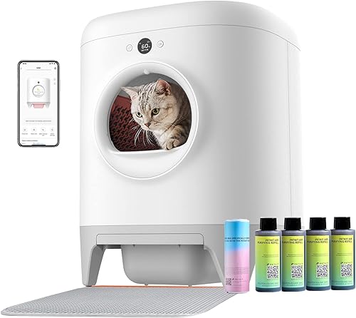 PETKIT Pura X - Caja de arena para gatos autolimpiante sin recoger caja de arena automática para gatos de varios gatos xSecureRemovedor de olores