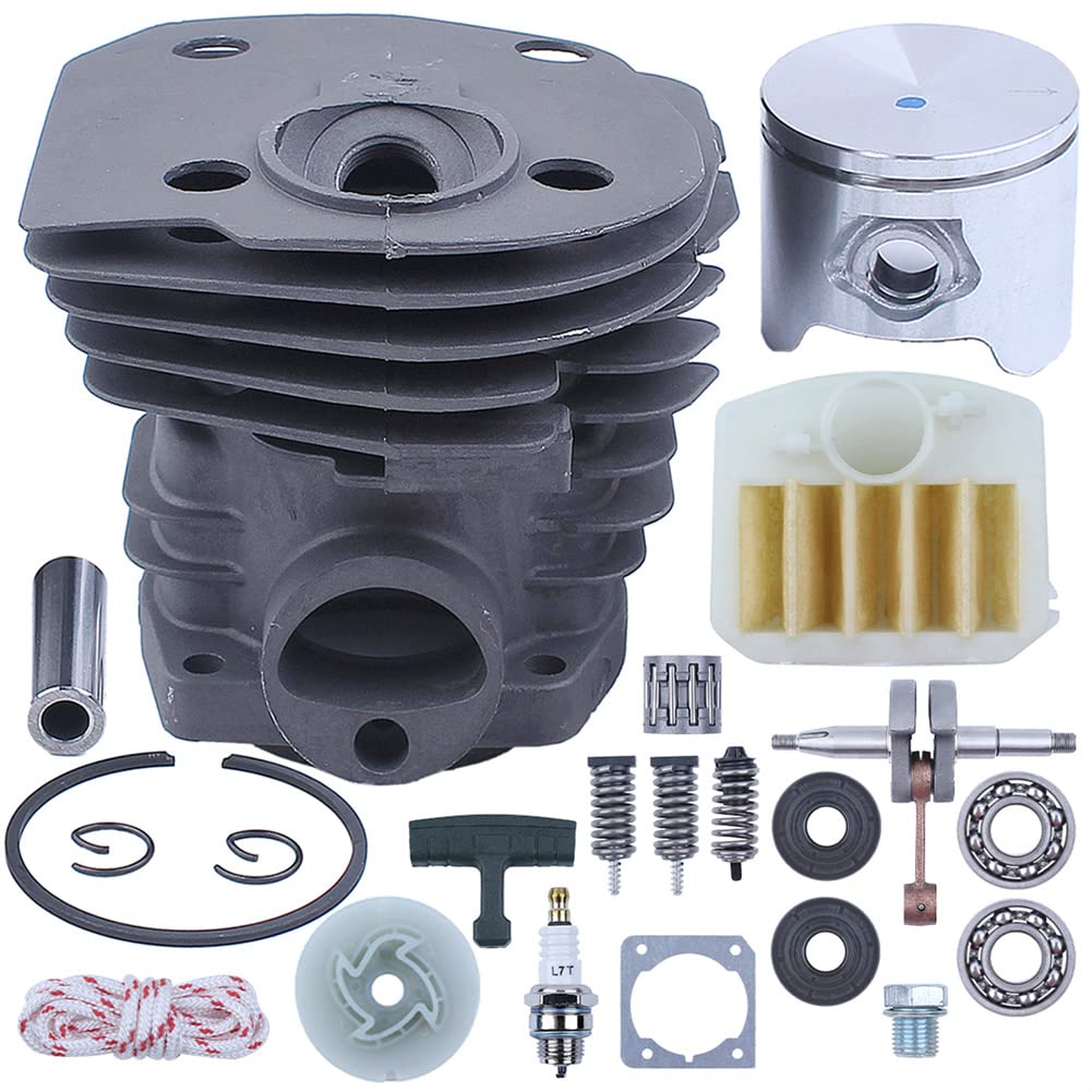 Kit de pistón de cilindro de 44Mm, para pieza de motosierra para Husqvarna 340 345 350, 503869971, 503858071, 537093101, 537092501