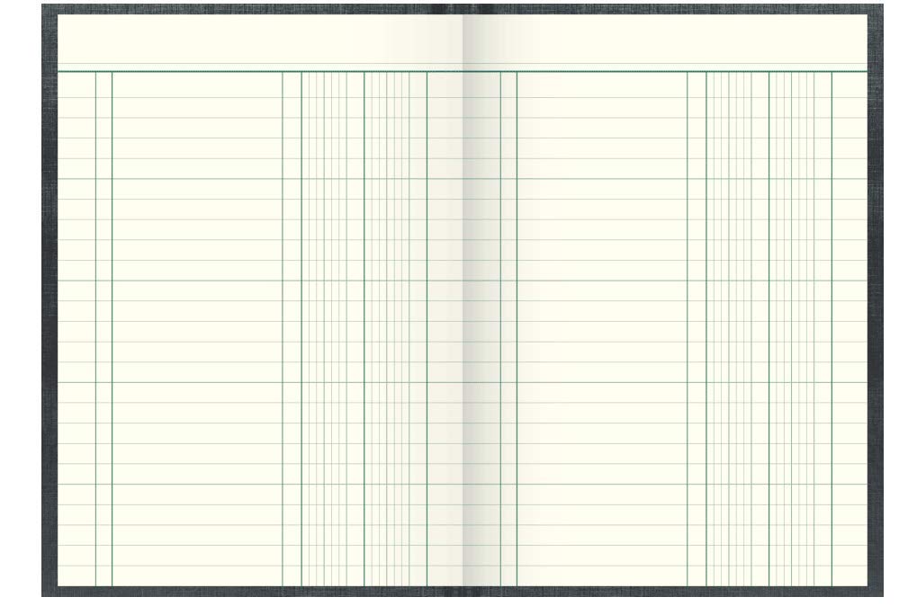 König & Ebhardt König und Ebhardt König & Ebhardt 8615523 Geschäftsbuch / Spaltenbuch (A5 mit festem Kopf, 80g/m²)